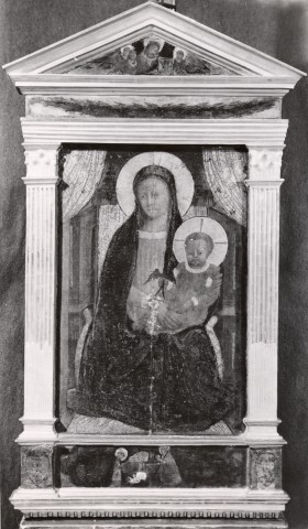 Muzeum Narodowe Cracovia — Andrea di Giusto - sec. XV - Madonna con Bambino in trono; Natività di Gesù — insieme